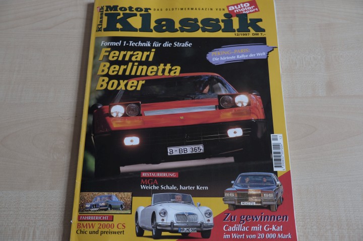Deckblatt Motor Klassik (12/1997)